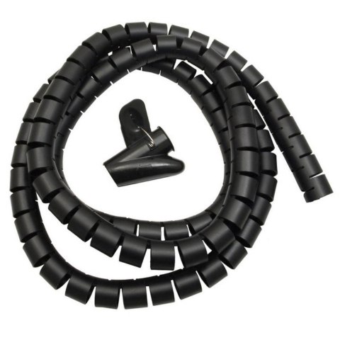 Organizator maskownica kabli Maclean MCTV-676 B czarna 25mm x 2m Maclean Organizator maskownica kabli Maclean MCTV-676 B czarna 25mm x 2m Maclean
