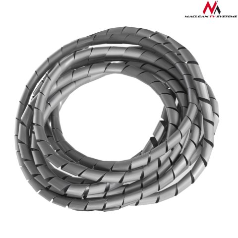 Osłona maskująca na kable Maclean MCTV-685S (8.7*10mm) 3m srebna spirala Maclean