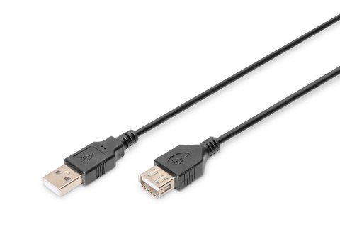 Przedłużacz USB 2.0 DIGITUS A/M - A/Ż, 1,8m, czarny Digitus