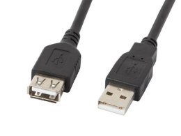 Przedłużacz USB 2.0 Lanberg AM-AF 1,8m czarny LANBERG