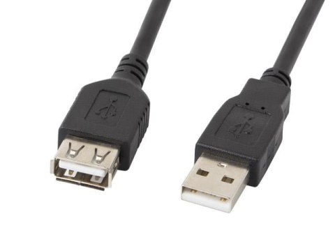 Przedłużacz USB 2.0 Lanberg AM-AF 1,8m czarny LANBERG