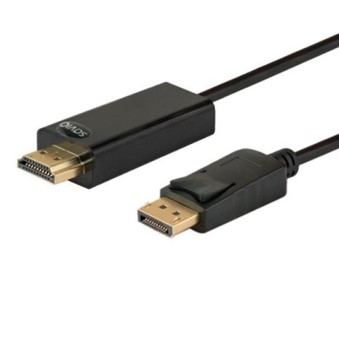 Kabel DisplayPort M - HDMI AM 1,5m SAVIO CL-56 Savio Kabel DisplayPort M - HDMI AM 1,5m SAVIO CL-56 Savio