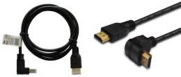 Kabel HDMI Savio CL-04 1,5m, czarny, KĄTOWY, złote końcówki, v1.4 high speed, ether Savio