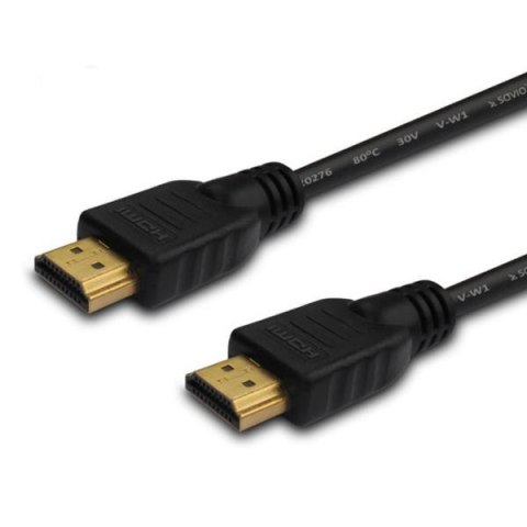 Kabel HDMI Savio CL-08 5m, czarny, złote końcówki, v1.4 high speed Savio