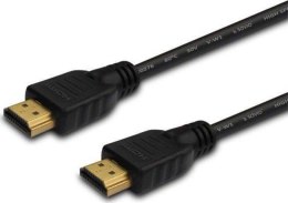 Kabel HDMI Savio CL-96 3m, OFC, złote końcówki, v2.0 4K 3D Savio