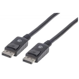 Kabel Manhattam DisplayPort/DisplayPort 1.2, DP-DP M/M, 4K*60Hz 2m czarny Manhattan