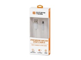 Kabel Natec Extreme Media micro USB-B - USB-A M/M 1m oplot Natec