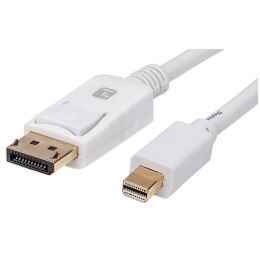 Kabel Techly Mini DisplayPort/DisplayPort 4K*60Hz 2m biały Techly