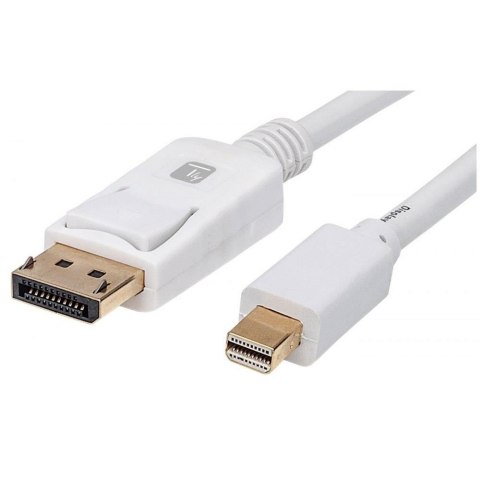 Kabel Techly Mini DisplayPort/DisplayPort 4K*60Hz 2m biały Techly