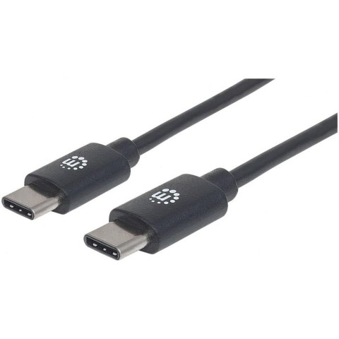 Kabel USB 2.0 Manhattan Typ-C M/M 1m 60W 3A PD QC 480Mbps 1m Manhattan