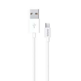 Kabel USB 2.0 Savio CL-124 USB A (M) - micro USB B (M) 2,1A, 2m, biały Savio
