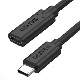 Kabel USB-C Unitek C14086BK-1.5M Przedłużacz, 10Gbps, 4K, PD 100W, M/F, 1,5m Unitek