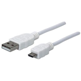 Kabel USB Techly USB A-MicroB M/M USB 2.0 Hi-Speed 0,3m Techly