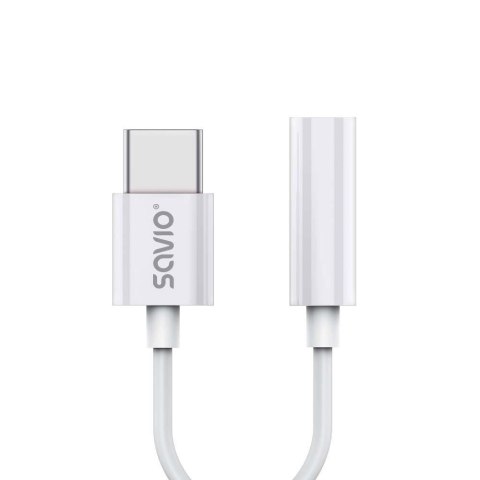 Kabel adapter Savio AK-51 USB-C - Mini Jack 3,5mm (F), Huawei, Oppo, Xiaomi Savio Kabel adapter Savio AK-51 USB-C - Mini Jack 3,5mm (F), Huawei, Oppo, Xiaomi Savio