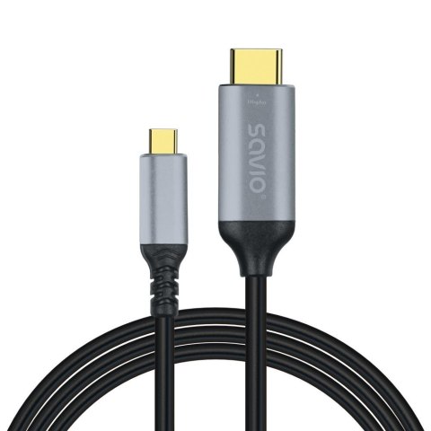 Kabel adapter Savio CL-184 USB-C do HDMI v2.0b, 3m, miedź Savio Kabel adapter Savio CL-184 USB-C do HDMI v2.0b, 3m, miedź Savio