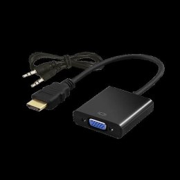 Kabel adapter Savio CL-23/B HDMI - VGA Savio