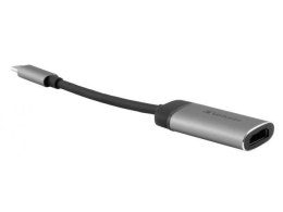 Kabel adapter Verbatim USB type-C(M) - HDMI(F) 0,1m czarno-srebrny Verbatim