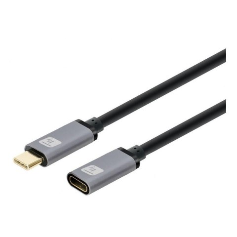 Kabel/Przedłużacz Techly USB-C 3.2 Gen2 M/F 1m czarny Techly