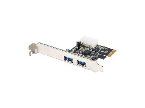 Karta Lanberg PCI Express -> USB 3.1 Gen1 2-port + śledź low profile LANBERG Karta Lanberg PCI Express -> USB 3.1 Gen1 2-port + śledź low profile LANBERG