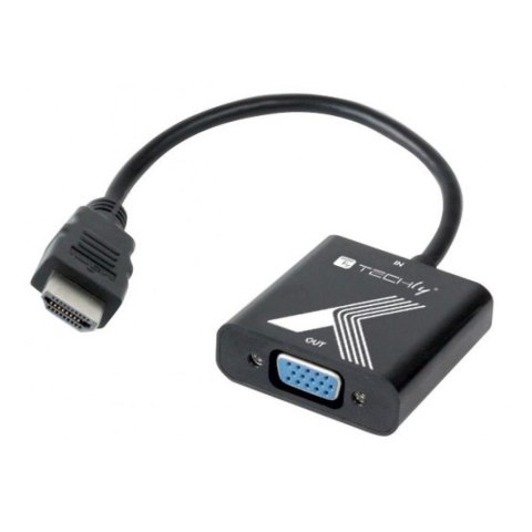 Konwerter/Adapter Techly HDMI/VGA D-Sub 1920x1200 M/F Techly
