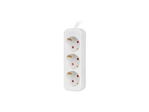Listwa przedłużacz Lanberg 1,5m biała 3x 230V Schuko, kabel wykonany z pełnej miedzi LANBERG Listwa przedłużacz Lanberg 1,5m biała 3x 230V Schuko, kabel wykonany z pełnej miedzi LANBERG