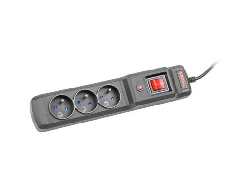 Listwa zasilająca Armac Multi M3 1,5M 3 gniazd czarny ARMAC