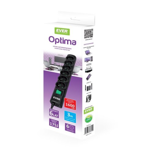 Listwa zasilająca Ever OPTIMA 3,0m Ever Listwa zasilająca Ever OPTIMA 3,0m Ever