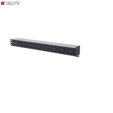 Listwa zasilająca Intellinet Rackowa 19" 1U, 8 gniazd C19, 2m Intellinet