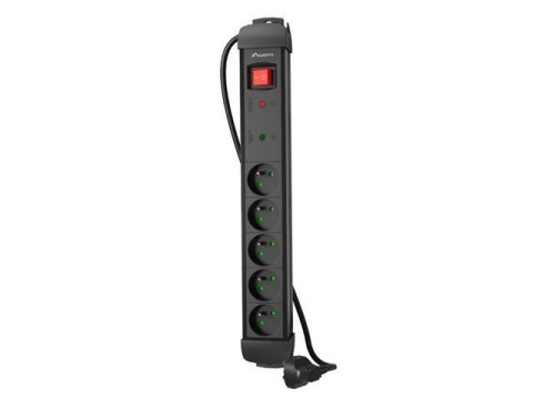 Listwa zasilająca Lanberg SP1 1.5m 5x 230V PL czarna LANBERG