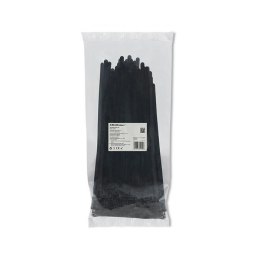 Opaski zaciskowe Qoltec wielorazowe/trytytki | 7.2*250mm | Nylon UV | Czarne Qoltec