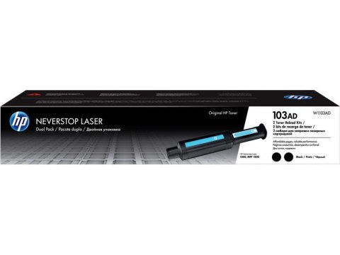 Toner HP 103AD Neverstop (W1103AD) Black (Zestaw do uzupełniania tonera) Dwupak HP