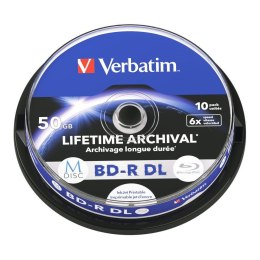 BD-R DL Verbatim M-Disc 50GB 6x Inkjet Printable (Spindle 10) Verbatim