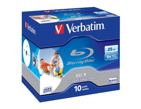 BD-R Verbatim 25GB X6 Printable (10 jewel case) Verbatim BD-R Verbatim 25GB X6 Printable (10 jewel case) Verbatim