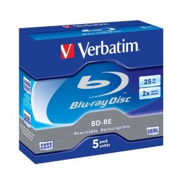 BD-RE Verbatim 2x 25GB (Jewel Case 5) Blu-Ray WHITE BLUE Verbatim