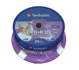 DVD+R DL Verbatim 8x 8.5GB (Cake 25) PRINTABLE Verbatim