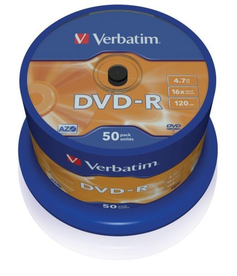 DVD-R Verbatim 16x 4.7GB (Cake 50) MATT SILVER Verbatim DVD-R Verbatim 16x 4.7GB (Cake 50) MATT SILVER Verbatim