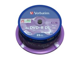 DVD+R Verbatim 8.5GB X8 Double Layer (25 Cake) Verbatim