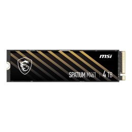 Dysk SSD MSI SPATIUM M461 4TB PCIe 4.0 NVMe M.2 2280 (5000/4200 MB/s) 3D NAND MSI