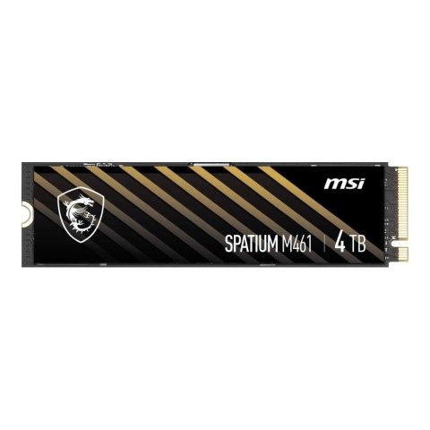Dysk SSD MSI SPATIUM M461 4TB PCIe 4.0 NVMe M.2 2280 (5000/4200 MB/s) 3D NAND MSI Dysk SSD MSI SPATIUM M461 4TB PCIe 4.0 NVMe M.2 2280 (5000/4200 MB/s) 3D NAND MSI