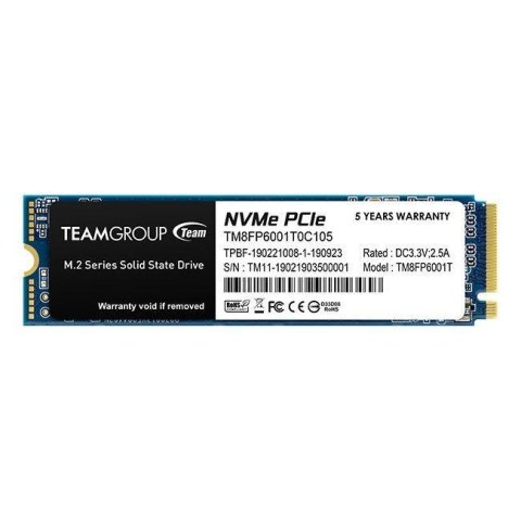 Dysk SSD Team Group MP33 1TB M.2 2280 PCIe NVMe (1800/1500) Team Group
