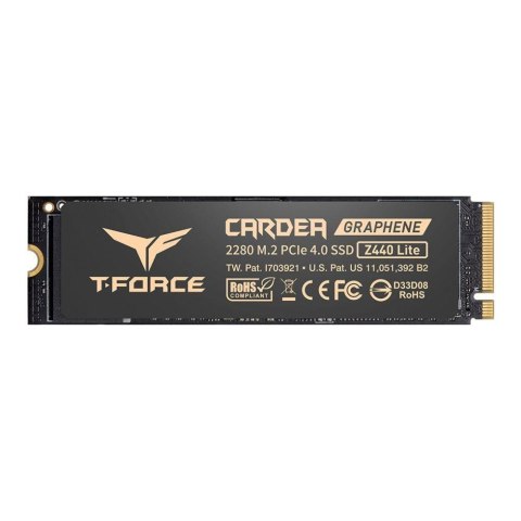 Dysk SSD Team Group T-FORCE Cardea Z440 Lite 500GB M.2 PCIe NVMe Gen4 x4 2280 (5000/3800) Team Group