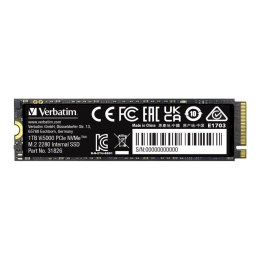 Dysk SSD Verbatim Vi5000 1TB M.2 PCIe Gen4 NVME 2280 (5000/4500 MB/s) Verbatim