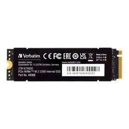 Dysk SSD Verbatim Vi7000G 2TB M.2 PCIe Gen4 NVME 2280 (7400/6700 MB/s) Verbatim