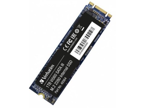 Dysk SSD wewnętrzny Verbatim Vi560 S3 1TB M.2 2280 SATA Verbatim Dysk SSD wewnętrzny Verbatim Vi560 S3 1TB M.2 2280 SATA Verbatim