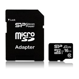 Karta pamięci MicroSDHC Silicon Power Elite UHS-1 16GB CL10 + adapter SILICON POWER