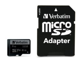 Karta pamięci MicroSDHC Verbatim 32GB Class 10 UHS-1 + adapter SD Verbatim