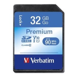 Karta pamięci SDHC Verbatim Premium U1 32GB (90 MB/s) Class 10 UHS-1 V10 Verbatim