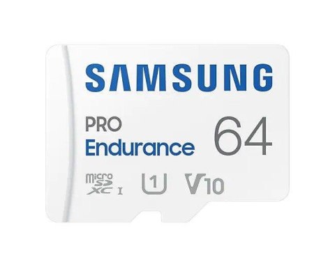 Karta pamięci Samsung PRO Endurance microSDXC 64GB (100/40 MB/s) + adapter SAMSUNG Karta pamięci Samsung PRO Endurance microSDXC 64GB (100/40 MB/s) + adapter SAMSUNG