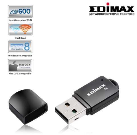 Karta sieciowa Edimax EW-7811UTC USB WiFi AC600 Mini EDIMAX TECHNOLOGY