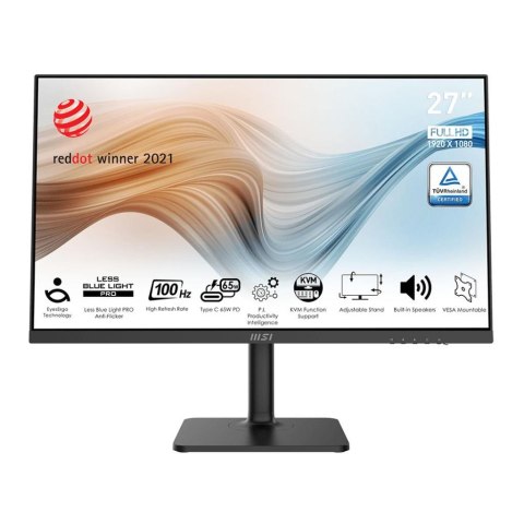 Monitor MSI 27" Modern MD272XP HDMI DP USB-C głośniki MSI